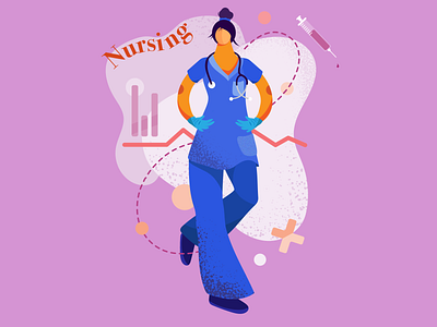 Career Path Illustration Series - Nursing