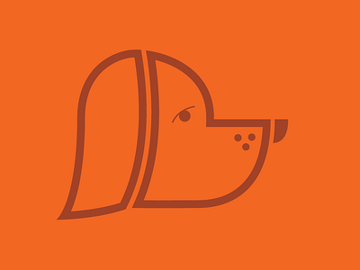 Beagle beagle dog icon logo mark
