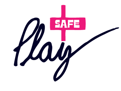 Play Safe hand drawn logo typography