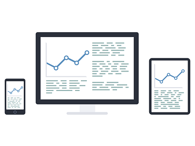 Responsive Icon chart demo icon responsive