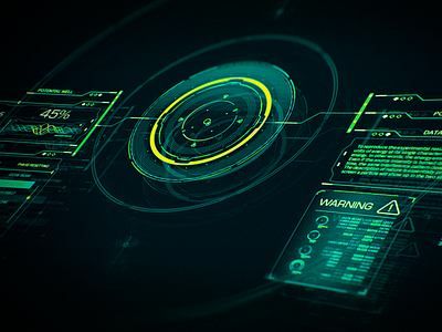GNOSIS (Drone HUD) cyberpunk fictinal interface fui hud marvel scifi