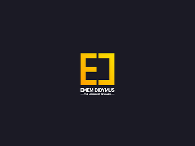 Emem Didymus - The Minimalist Designer brandidentitylover emem didymus logodesigner