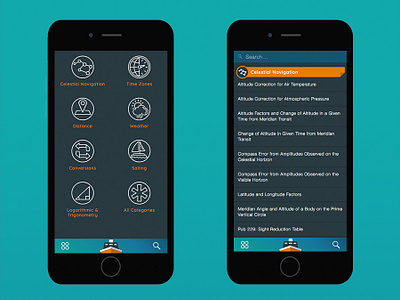 Nautical Calculator calculator calculator app calculator ui gradient gradient design maps math mobile app mobile app design mobile app development ship