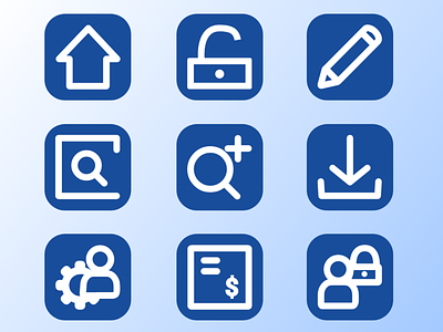 Some icons for managment app