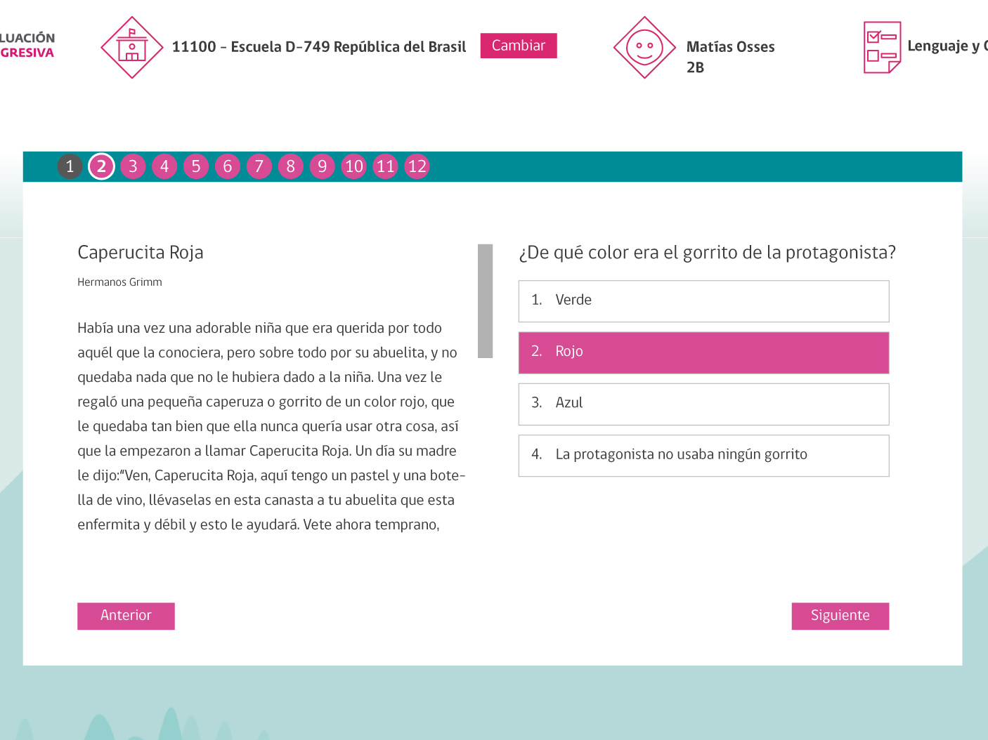 Online test UI by Blackandbird on Dribbble