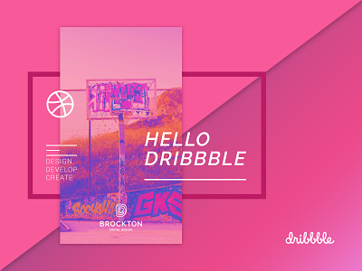 Brockton Digital Design Debut branding brockton debutshot design digital pink ui