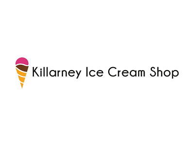 Killarney Ice Cream Shop Logo branding cafe cream food graphic ice icecream logo shop