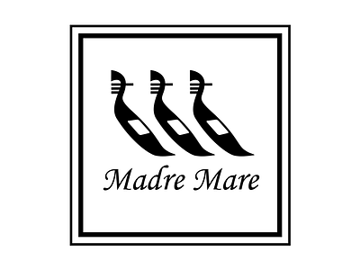 Restaurant Madre Mare Logo boat boats branding italian logo restaurant seafood venice