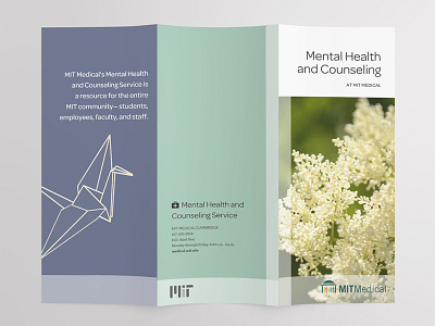 Hello Dribbble! brochure debut mental health print trifold