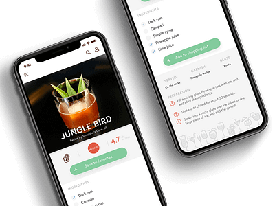 Untitled cocktail recipe app cocktails ios iphone xs mobile mobile app mobile app design mobile design mobile ui