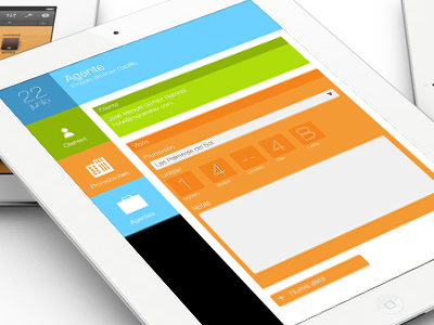 iPad app layout design