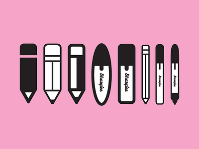 Pencils and Sharpies, Oh My! adobe illustrator drawing icon illustration marker pencil sharpie