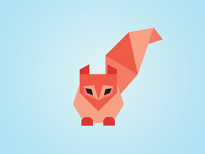 Sqrrl Illustration adobe illustrator animal geometric illustration mascot squirrel vector