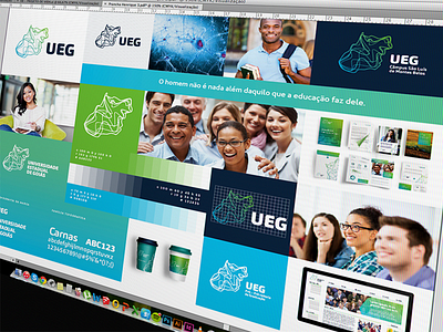 UEG Board of Presentation brand colors concept guide style university