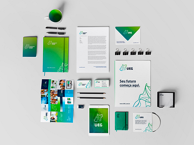 UEG Stationary branding college concepts stationary ueg