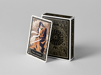 Illustrations of Gypsy Tarot deck cards craft illustration playing tarot