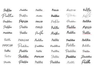 Padilha Lettering branding fonts lettering mark script