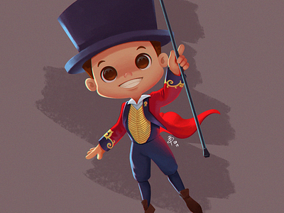 P.T Barnum circus draw illustration ptbarnum