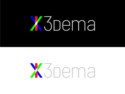 3dema Visual Identity 3d brand identity logo type