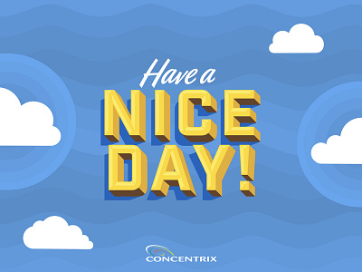 Concentrix "Have a Nice Day" branding design