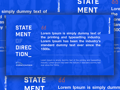 Concentrix 2019 Client Statement of Direction Template