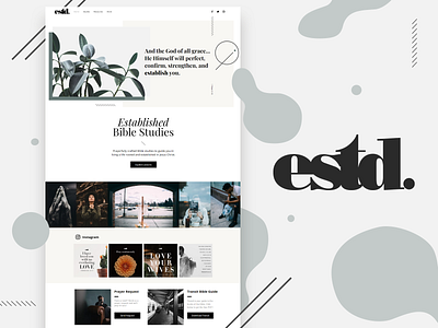 estd. 2019 branding design logo minimal ui ux web website