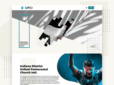 Indiana District UPCI branding church corporate design ui ux web website website design