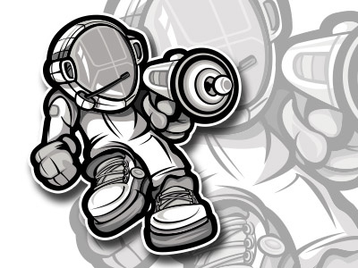 Space Ranger art concept design mascot vector