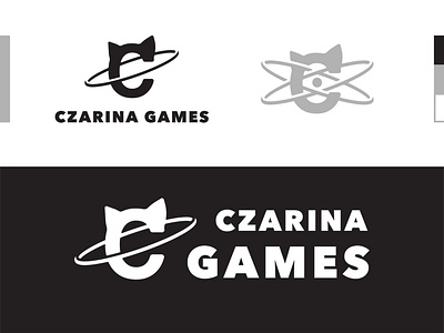 Czarina Games Logo Design blackandwhite brand branding branding and identity branding design clean design energy flat game design games graphic icon iconography logo logodesign logotype minimal typography vector