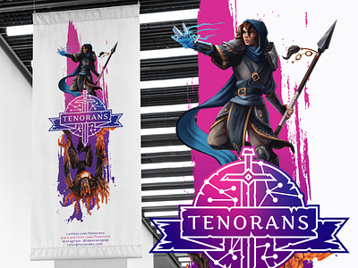 Tenorans Event Banner Design banner branding bright design gradient graphic design logo magic magical poster poster design rebound roleplaying rpg typography vector