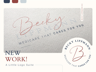 Becky Lippmann Branding badge badge logo brand branding circle clean client communication design graphic design icon illustration logo logos medicare minimal mockup vector work