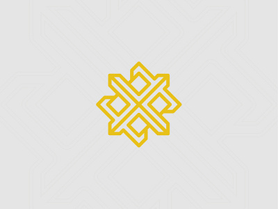 X-Logo bold box gold icon illustration interlock interlocking locked logo mark powerful proud silver typography x yellow