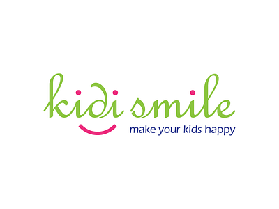 Kidi Logo brand clothes joyful kids logo shop smile