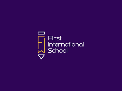 First International School logo 1 brand f first logo one school