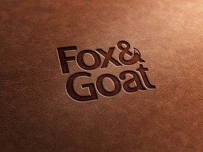 Brand Identity for a leather accessories brand accessories brand fox goat identity leather leather accessories stamp tag typography