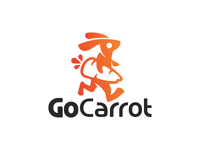 www.gocarrot-app.com app logo bunny logo carrot app carrot logo fitness ap fitness logo nutrition logo rabbit logo
