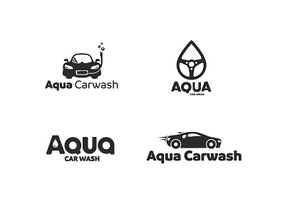 Which is your favourite? aqua logo branding car wash car wash design carwash carwash identity carwash logo carwash logo concepts logo design
