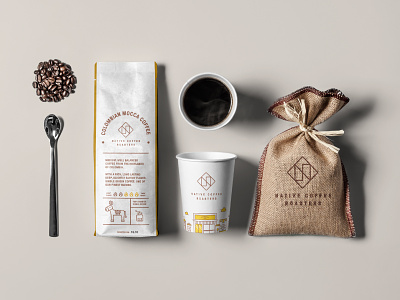 Packaging concept for a coffee roastery