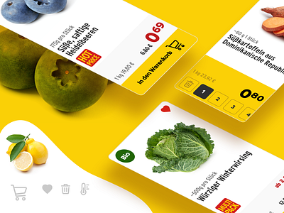 Product card for a grocery shop app clean ecommerce ecommerce shop food grocery online store shop simple ui