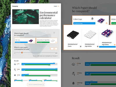 Environment performance paper calculator