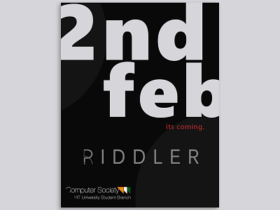 Ridler 2018 - Date Release branding clean design flat identity typography