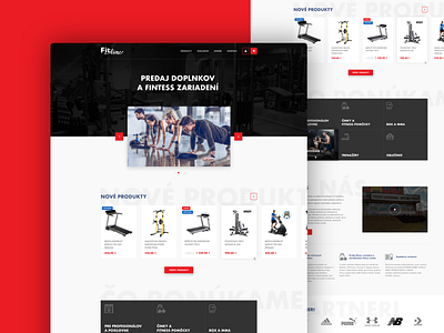 Fitness ecommerce website design fitness webdesign
