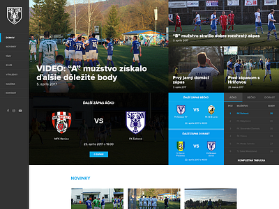 New website for our football club