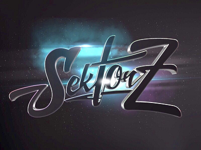 SKTR / Z branding dj edm identity lettering logo rendering s spacey type typography z