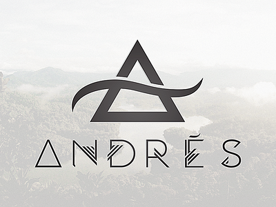 Andrés Logo a branding geometric logo logomark logotype music logo simple spanish symbol