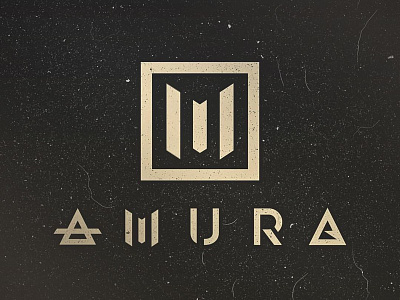 A(M)URA custom type letter lettering logo logo mark logo type mark type typography