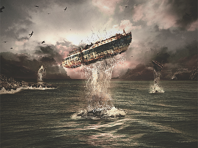 SH|PWRCK3D album artwork album cover band cd cover art packaging photo manipulation surreal water