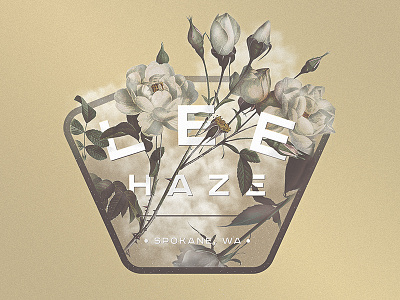 LEE // HAZE floral flower hip hop merch noise rap rapper spokane tee shirt text type