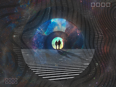 NØVA album artwork composition cover artwork dot geometric line manipulation packaging photoshop proportions surreal