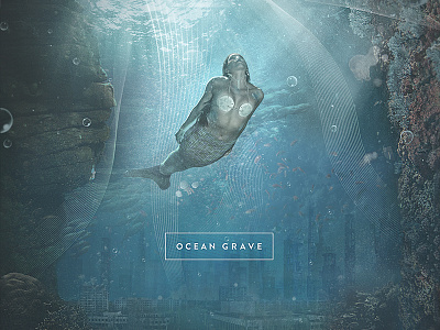 OCN // GRV abandoned album artwork bubbles cd cover coral cover deep float mermaid underwater water